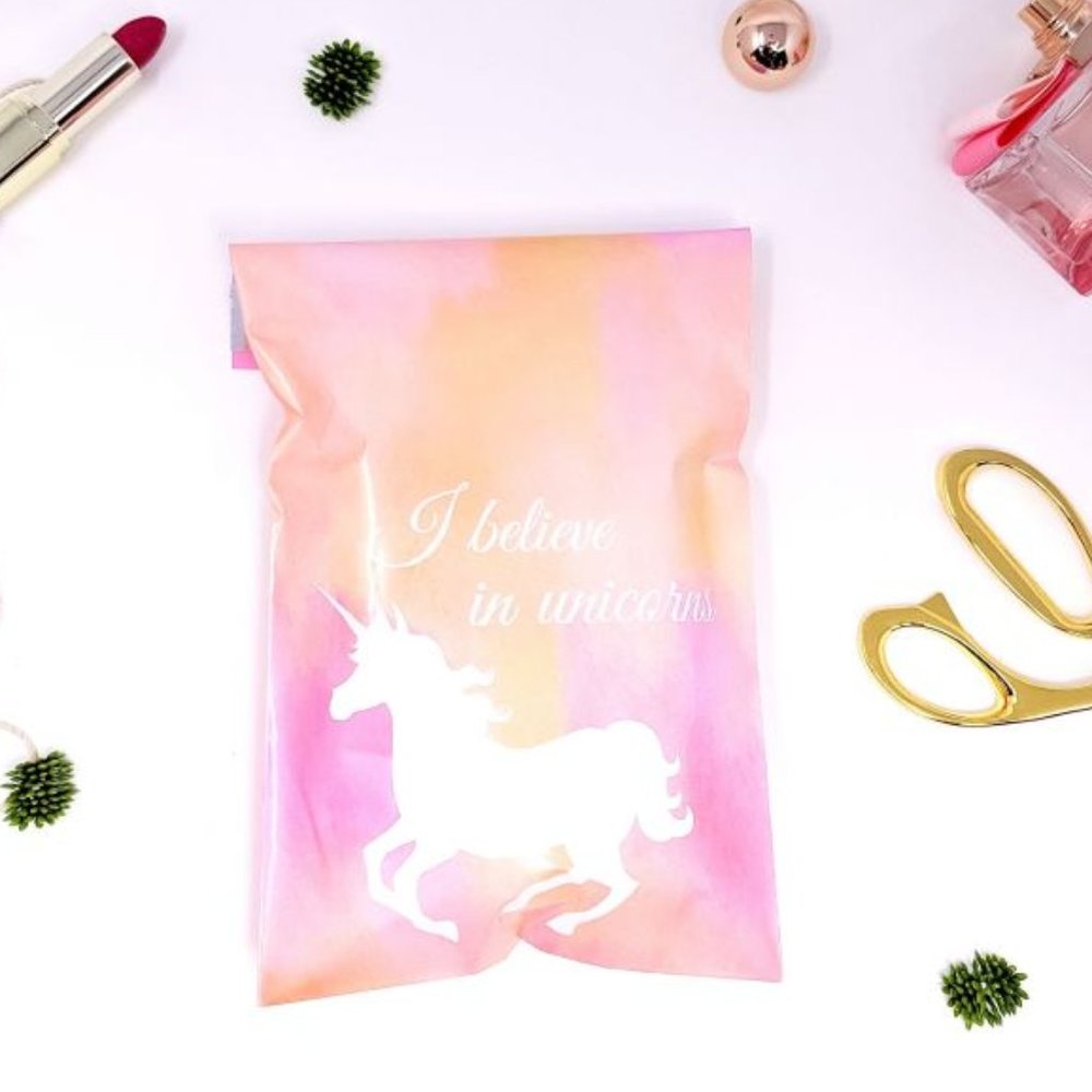 22 Designer Unicorn Poly Mailer Shipping Bags 10x13